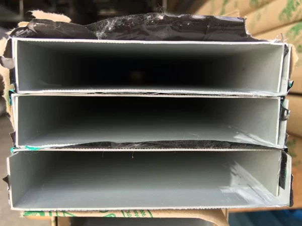 อลูมิเนียมตัวยู 3-4 x 4 นิ้ว 0.8 ชุบขาว